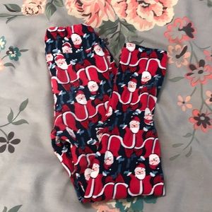 Lularoe Santa leggings kids s/m